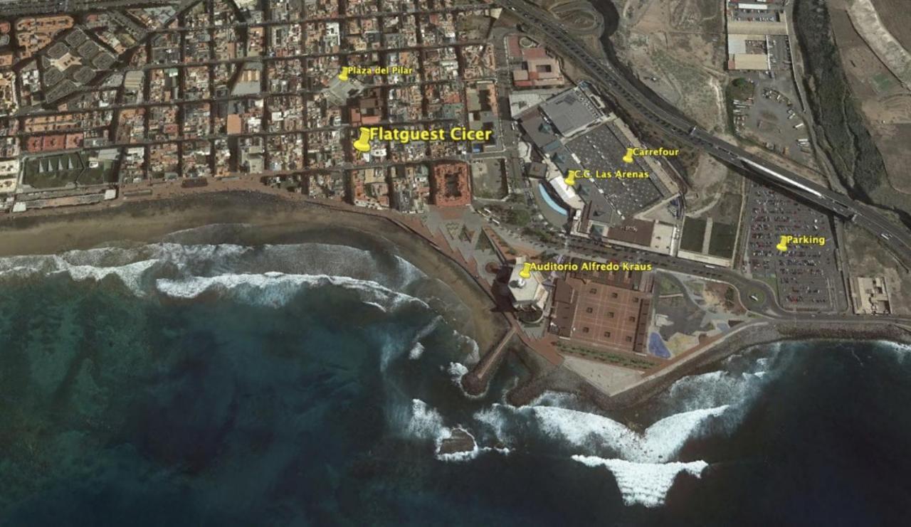 Flatguest Cicer - 3Bdr + Balcony + Beach Las Palmas de Gran Canaria Exterior photo